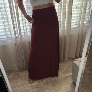 2 Pack Simple Fold Over Maxi Skirts